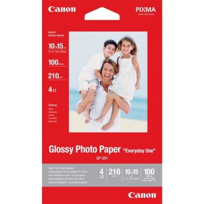 image Canon GP-501 Papier Photo Glacé Format 10x15cm (100 feuilles)