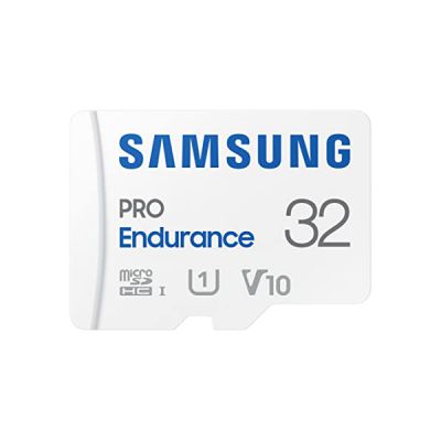 image Samsung Pro Endurance 128GB microSDXC UHS-I U3 100 Mo/s Vidéo Monitoring Memory Card avec Adaptateur (MB-MJ128KA)