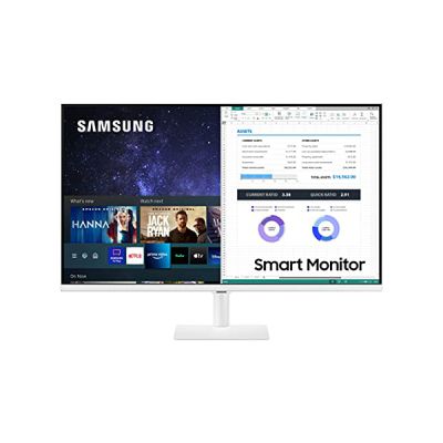 image Samsung Smart Monitor M5 32’’ en Resolution Full HD. Le 1er écran Tout-en-Un pour accéder Facilement à Vos Applications de Divertissement et Travail