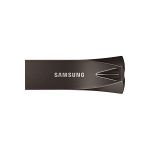 image produit Samsung Clé USB BAR Plus de Type A, 256 Go, 400 Mo/s en lecture, 110 Mo/s en écriture, Clé USB 3.1, résistante aux chocs, gris titane, ‎MUF-256BE4/APC