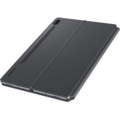 image Samsung Book Cover Keyboard EF-DT860 - Clavier et étui - avec pavé Tactile - POGO pin - Gris - pour Galaxy Tab S6