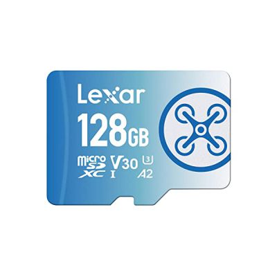 image Lexar Fly Carte Micro SD 64 Go, Carte microSDXC UHS-I, Jusqu'à 160 Mo/s en Lecture, A2, U3, C10, V30, Carte TF Compatible avec Drone et Caméra d'action(LMSFLYX064G-BNNAA)