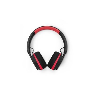 image Philips TAA6219BK Casque Bluetooth Supra-auriculaire à Recharge Solaire - Réserve de Batterie de 80 Heures, idéal pour la Gym, la Course à Pied et d'autres Sports - Noir et Rouge