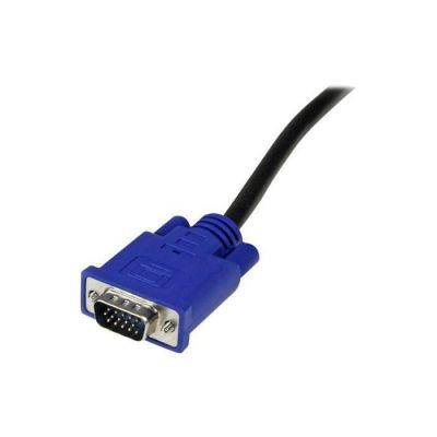 STARTECH Câble pour Switch KVM VGA avec USB 2 en 1 - 3m - Noir