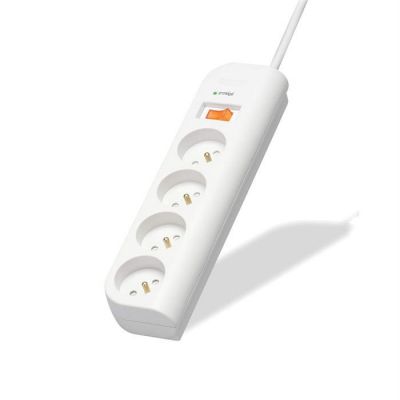 image Belkin F9E400fr1M Parafoudre 4 Prises avec Cordon 1M & BSV102ca - SurgeCube (Protection jusqu'à 306 Joules)