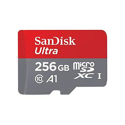 image Carte Mémoire MicroSDXC SanDisk Ultra 256GB + Adaptateur SD. Vitesse de Lecture Allant jusqu'à 95MB/S, Classe 10, U1, Homologuée A1