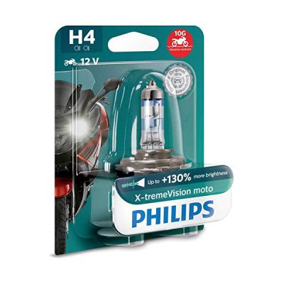 Philips 12342Xv+Bw X-tremeVision Moto +130% H4 Ampoule de Phare de Moto