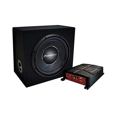 image Pioneer GXT-3730B-SET Pack caisson & Amplificateur, caisson avec subwoofer 30cm (12"), Amplificateur, kit de câblage, Puissance Max. 1400Watts