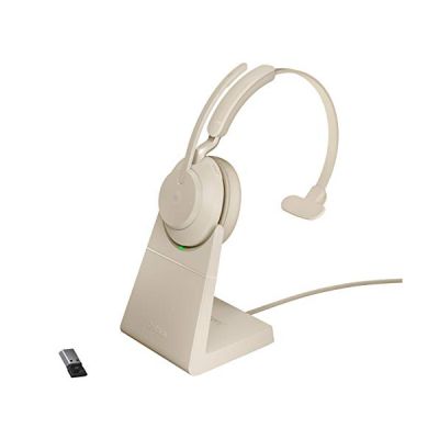 image Jabra Evolve2 65 - USB-A MS Teams Mono avec support de charge - Beige