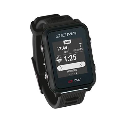 image Sigma Sport Set Montre de Triathlon iD.TRI GPS Unisex-Adult, Black,