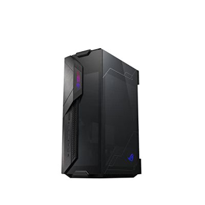 image ASUS ROG Z11 Boîtier PC gaming Mini-ITX/-DTX, panneaux en verre trempé, design breveté à inclinaison de 11°, performances de refroidissement optimisées, alimentation SFX/ATX, compatibilité Aura Sync
