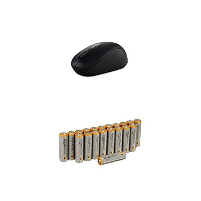 image Microsoft Bluetooth Mobile Mouse 3600 souris BlueTrack 1000 DPI Ambidextre Noir - Souris (Ambidextre, BlueTrack, Bluetooth, 1000 DPI, 4000 ips, Noir) avec piles Amazon Basics
