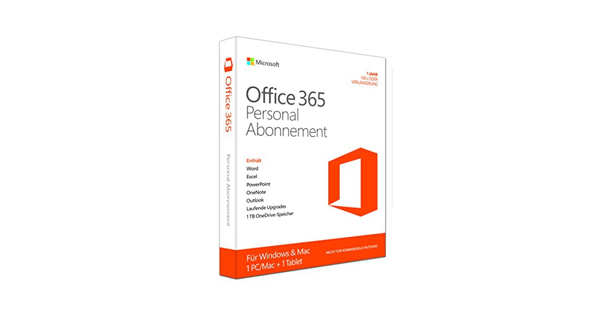 Microsoft Office 365 Personal 1 Pc Mac 1 Jahresabonnement kulturegeek.fr