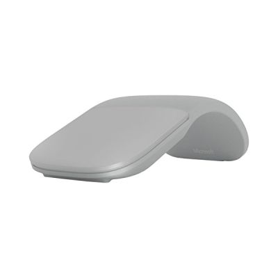 image Microsoft Surface Arc Mouse Souris Ambidextre Bluetooth Blue Trace Argent