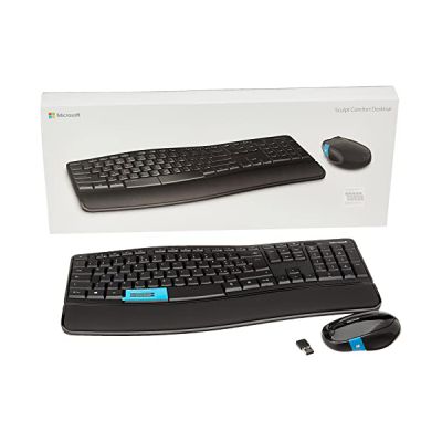 Microsoft L3V-00013 clavier Noir RF Wireless avec Souris