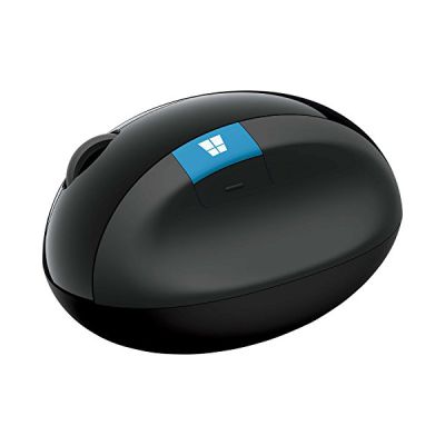 image Microsoft Souris ergonomique Sculpt (souris, noire, ergonomique, sans fil)