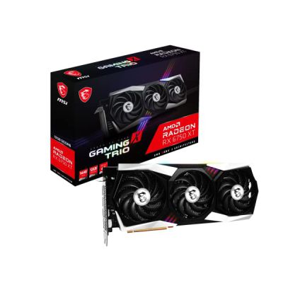 image MSI Radeon RX 6750 XT Gaming X Trio 12G Carte Graphique Gaming GPU MHz Mémoire 12000 Mo, Noir