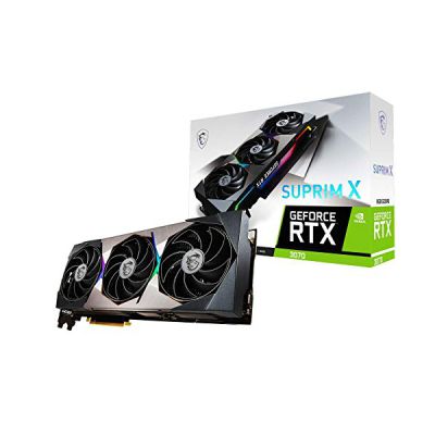 image MSI RTX 3070 SUPRIM X 8G LHR Carte Graphique NVIDIA GeForce RTX 3070 8 Go GDDR6 Gris