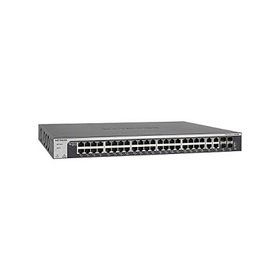image NETGEAR (XS748T) SMART switch Web manageable 10 Gigabit Ethernet 48 ports - Manageable, avec 4 ports SFP+ 10 Gigabit, positionnement sur un bureau ou en rack, et protection à vie