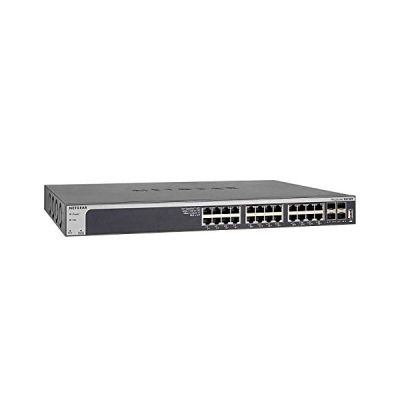 image NETGEAR (XS728T) Smart switch Web manageable 10 Gigabit Ethernet 28 ports - Manageable, avec 24 ports 10 Gigabit, 4 ports SFP+ 10 Gigabit, positionnement sur un bureau ou en rack, et protection à vie