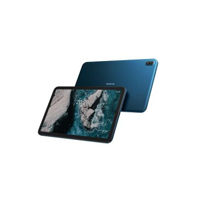 Nokia T20 Android 11 WiFi Tablette avec Écran 10,36", 4GB RAM/64GB ROM, Batterie 8200mAh, Appareil Photo 8MP + 5MP, Haut-parleurs Stéréo avec OZO Playback, Double Microphone - Ocean Blue