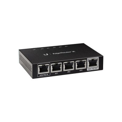 image Ubiquiti Networks ER-X Ethernet/LAN Noir Routeur connecté - Routeurs connectés (10,100,1000 Mbit/s, Ethernet (RJ-45), Noir)
