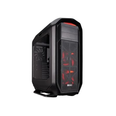 image Corsair Graphite 780T Boîtier PC Gaming (Fenêtré Pleine Tour ATX avec trois AF140 Rouge LED Ventilateur) Noir