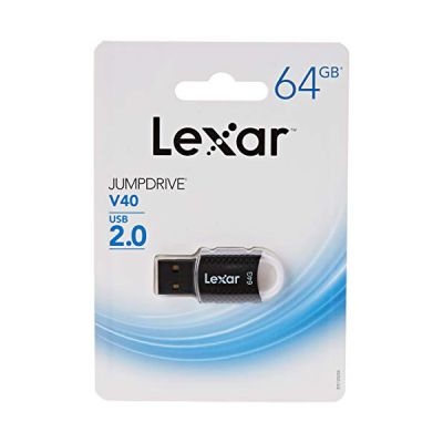 image LEXAR JUMPDRIVE V40 UNIDAD Flash USB 64 GB USB Tipo A 2.0 Negro