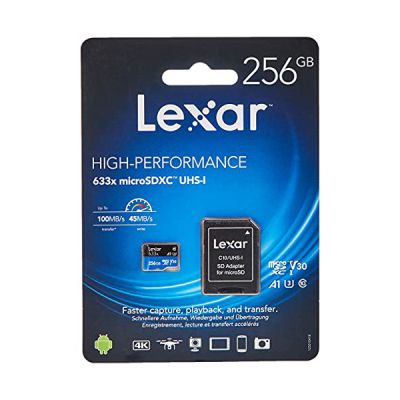 image Lexar Carte Memoire 256Go High-Performance 633X Microsdxc Uhs-I