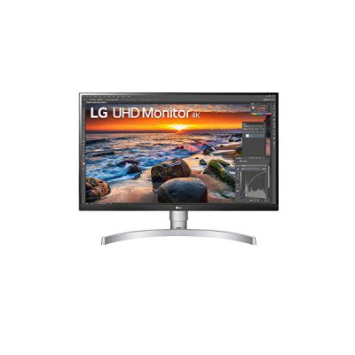 image LG UltraFine 27UN83A-W Ecran PC 27" - dalle IPS résolution UHD 4K (3840x2160), 5ms 60Hz, HDR 400, sRGB 99%, AMD FreeSync, réglages inclinaison, hauteur, 90°, USB-C (60W), haut-parleurs
