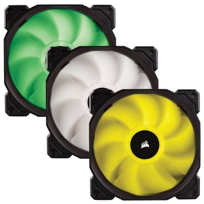 image Corsair SP120 RGB Ventilateur de Boitier, 120mm, RGB LED avec Contrôleur d'éclairage (Triple Pack)