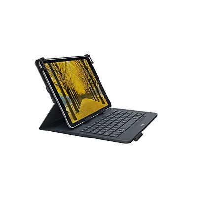 image Logitech Universal Folio Etui iPad/Tablette, Clavier QWERTZ Allemand - Noir