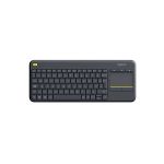 image produit Logitech K400 Plus Clavier Sans Fil Touch TV Avec Contrôle Média et Pavé Tactile, Clavier Anglais QWERTY - Noir - livrable en France