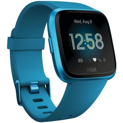 image Fitbit Versa Lite - Montres Connectées Forme, Sport et Bien-être : Plus de 4 Jours d’autonomie, Étanche, Suivi Fréquence Cardiaque, Marina Blue