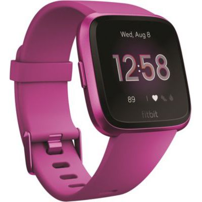 image Fitbit Versa Lite - Montres Connectées Forme, Sport et Bien-être : Plus de 4 Jours d’autonomie, Étanche, Suivi Fréquence Cardiaque, Mulberry