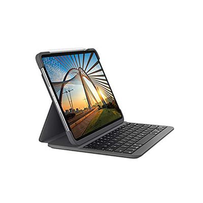 image Logitech Slim Folio Pro iPad Pro 12,9 pouces, Clavier QWERTZ Allemand - Noir