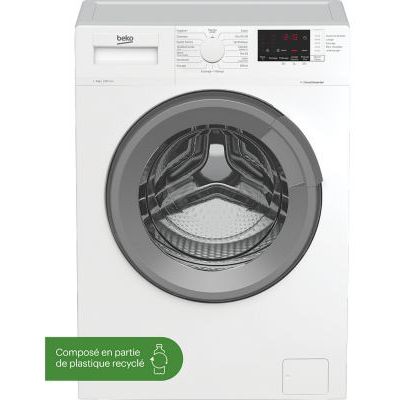 image Lave-linge hublot BEKO WUV9212XSW - 9 kg - Induction - L60cm - 1200 trs/min - Blanc