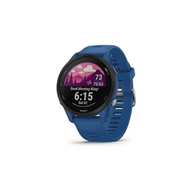 image Garmin Forerunner 255 – Montre GPS Multisports connectée de Running – Bleue - Boîtier 46 mm