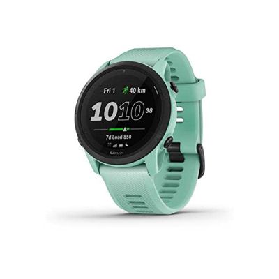 image Garmin Forerunner 745 – Montre GPS connectée pour Le Running et Triathlon – Verte Neo Tropic