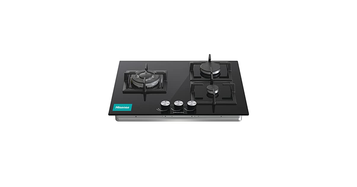 Comparer les prix Hisense GG633B Plaque de gaz naturel 3 zones 60 cm