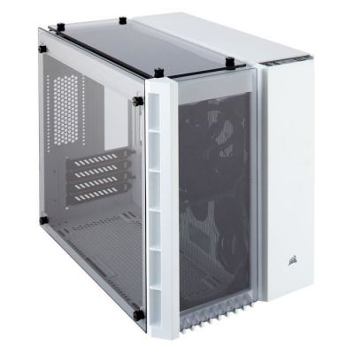 image Corsair Crystal 280X Boîtier de PC (Micro ATX Verre Trempés) Blanc