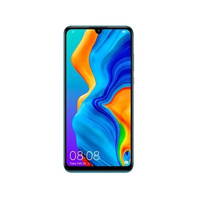 image HUAWEI P30 Lite (128 Go, 4 Go de RAM) 6,15" écran, AI Caméra Triple, Dual SIM GSM Mondial Usine déverrouillé MAR-LX3A - Version Internationale (Bleu Paon)