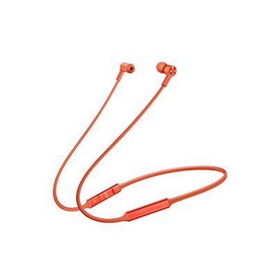 image HUAWEI FreeLace Écouteurs Intra-auriculaires Sans-fil Bluetooth 5.0, avec 18 Heures D'autonomie, Résistance à l'eau IP5X, Chargement Facile via USB Type-C Intégré, Orange