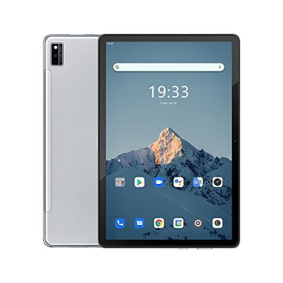 image Tablette 10 Pouces,Blackview Tab10 Tablette Tactile,Android 11 Octa-Core 4G LTE /5G WiFi,4GB RAM + 64GB ROM, Batterie 7480 mAh,Caméra 13MP + 8MP, 1920x1200 FHD+, Face ID/Dual SIM/Bluetooth/OTG silver