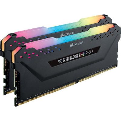 image Corsair Vengeance RGB PRO - Kit de Mémorie Enthousiaste (16Go (2x8Go), DDR4, 3600MHz, C18, XMP 2.0) Eclairage LED RGB dynamique - Noir