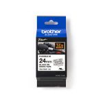 image produit Brother TZe-FX251 | Ruban original Laminé flexible | 24 mm | Noir sur fond Blanc | 8M