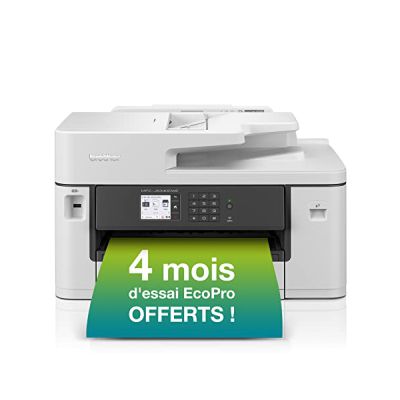 image Brother MFC-J5340DWE, imprimante 4 en 1 (Impression/Copie/Scan/Fax), jet d'encre Couleur, abonnement d'impression ECOPRO 4 mois OFFERTS, recto/verso, wifi Direct