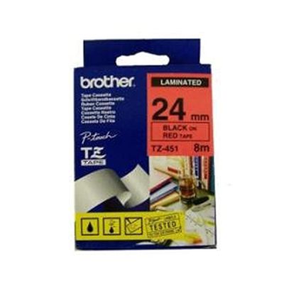 Brother TZ451 - Bande imprimante - Noir sur rouge…