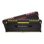 image produit Corsair Vengeance RGB - Kit de Mémorie Enthousiaste (16Go (2x8Go), DDR4, 3200MHz, C16, XMP 2.0) - Noir - livrable en France