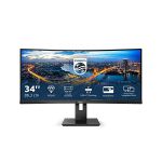 image produit Philips Moniteur incurvé 346B1C 86 cm (34 Pouces) (HDMI, DisplayPort, USB-C, hub USB, 3440 x 1440, 100 Hz, FreeSync, Temps de réponse de 5 ms) Noir - livrable en France